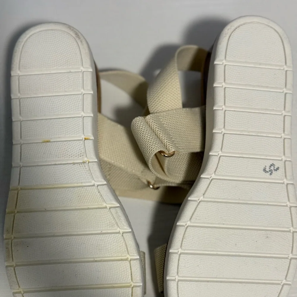 Anne Klein Cream Strap Sandals - Picture 3 of 4